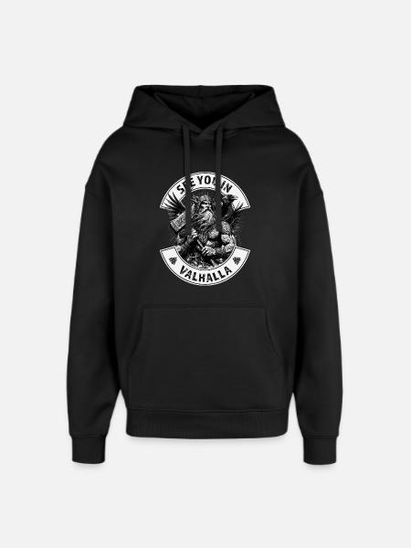 See you in Valhalla - Oversized Unisex Hoodie by Stanley/Stella - black