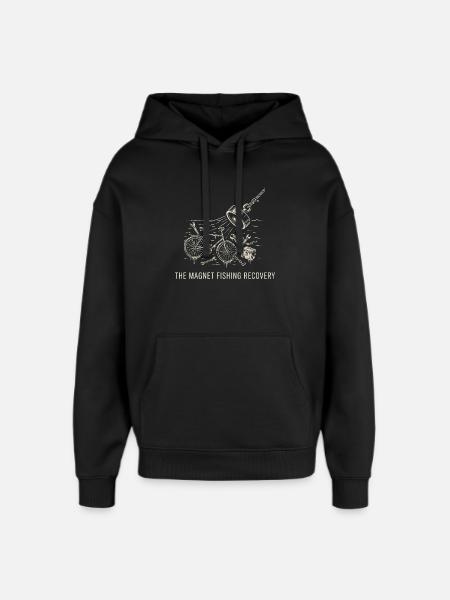 Magnetfischfang-Bergung – Kanalschätze - Oversized Unisex Hoodie von Stanley/Stella - Schwarz