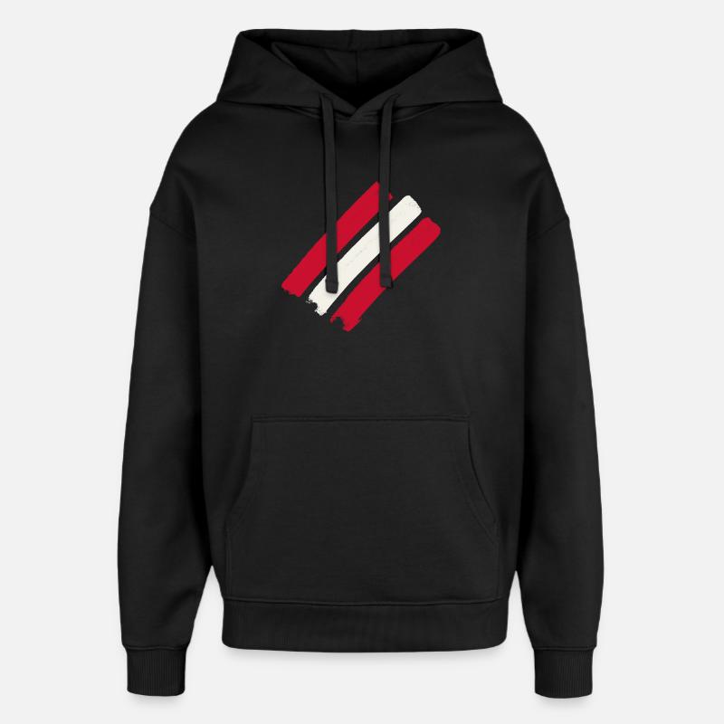 Austria - Oversized Unisex Hoodie by Stanley/Stella - black