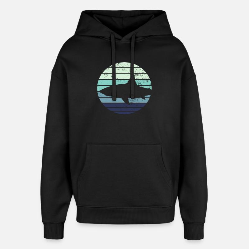 Hai Haifisch - Oversized Unisex Hoodie von Stanley/Stella - Schwarz