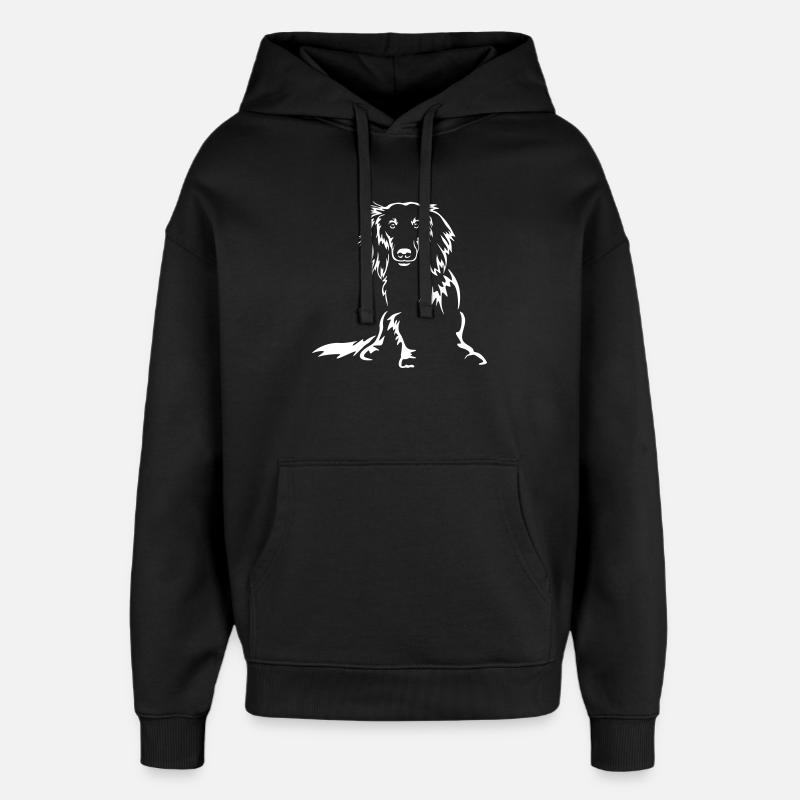 Teckel « Black Edition » - Sweat à capuche unisexe Stanley/Stella Oversized - noir