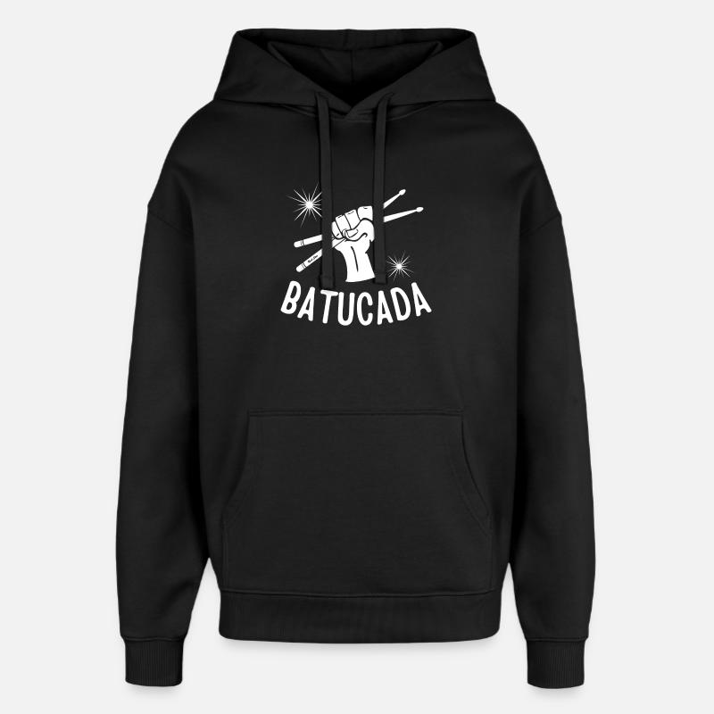 batucada, brésil, samba, rio - Sweat à capuche unisexe Stanley/Stella Oversized - noir