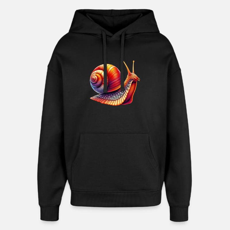 Schnecke - Oversized Unisex Hoodie von Stanley/Stella - Schwarz