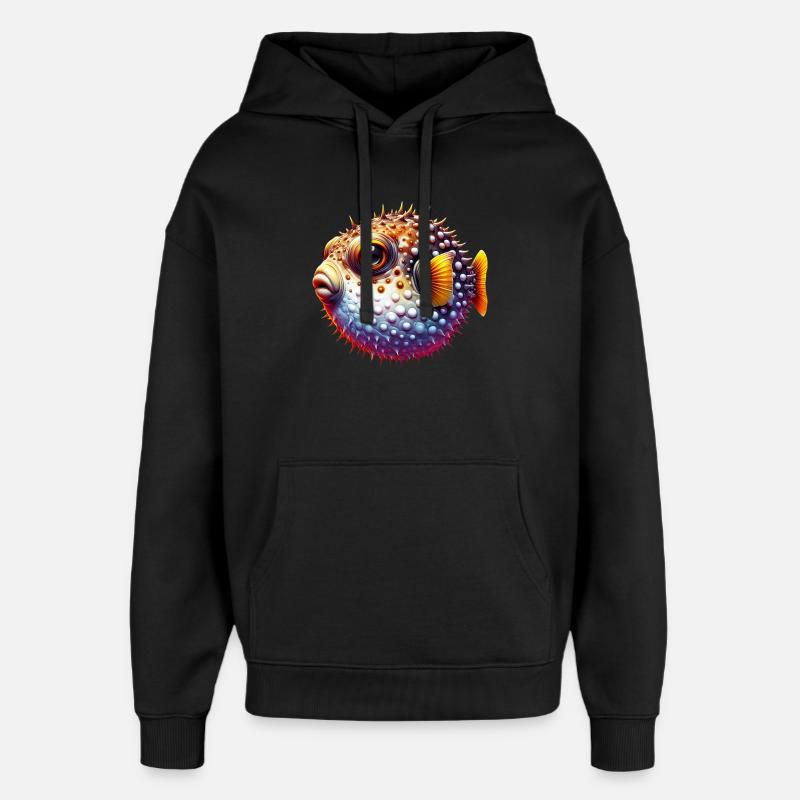 Blowfish - Sweat à capuche unisexe Stanley/Stella Oversized - noir