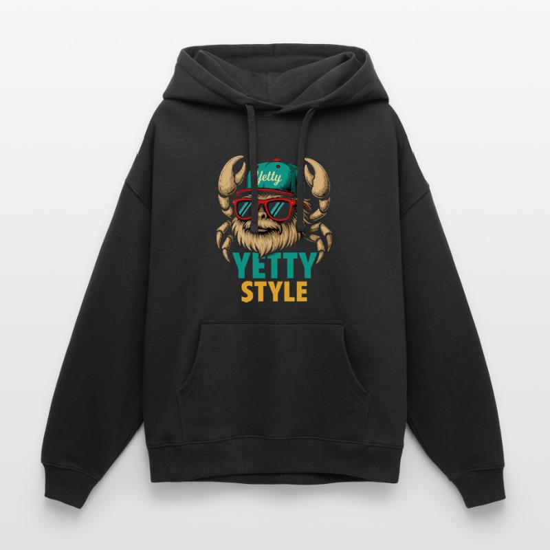 Graphisme Yeti Style Yetty Sweat à capuche unisexe Stanley/Stella Oversized