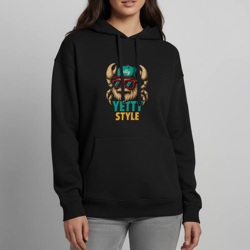 Graphisme Yeti Style Yetty Sweat à capuche unisexe Stanley/Stella Oversized