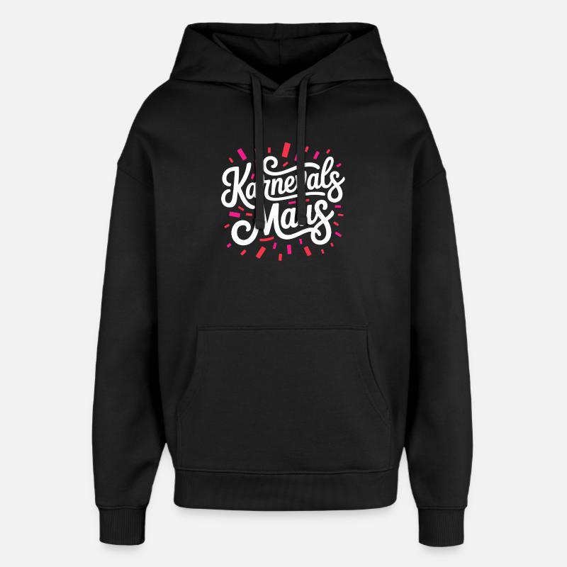 Karnevalsmaus Karneval Köln Kölner Karnevals Maus - Oversized Unisex Hoodie von Stanley/Stella - Schwarz