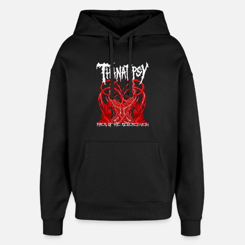 Rituel du Cœur Transhumain - Sweat à capuche unisexe Stanley/Stella Oversized - noir