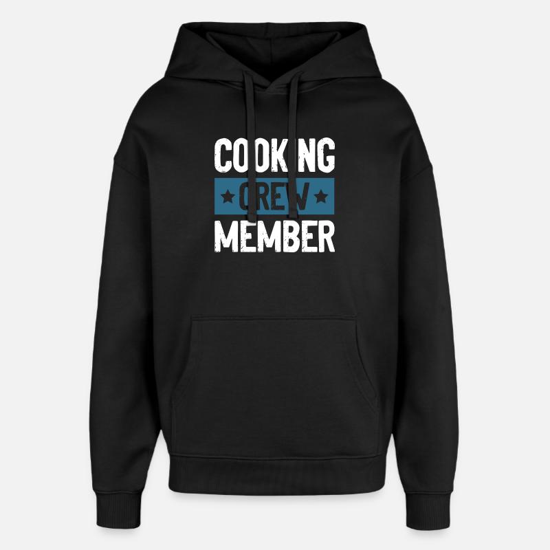 Cooking Crew - Oversized Unisex Hoodie von Stanley/Stella - Schwarz