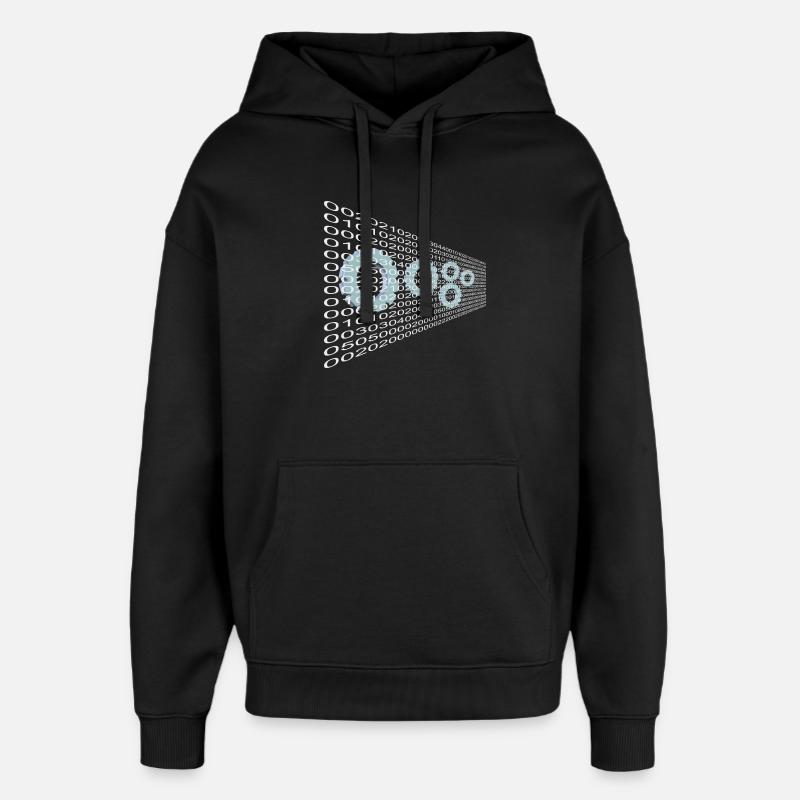 Technology Technology - Oversized Unisex Hoodie by Stanley/Stella - black