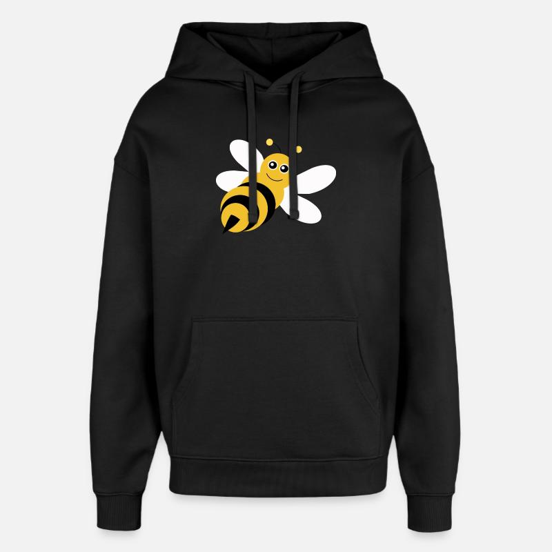 Bee Bee Beekeeper Gift Christmas - Oversized Unisex Hoodie by Stanley/Stella - black