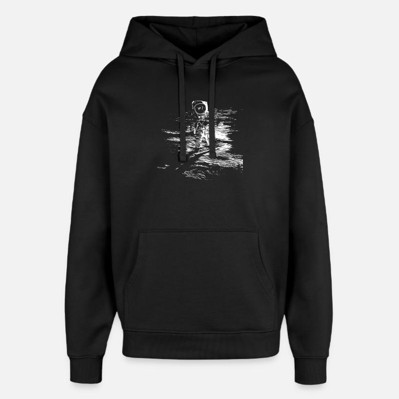 Raum - Oversized Unisex Hoodie von Stanley/Stella - Schwarz