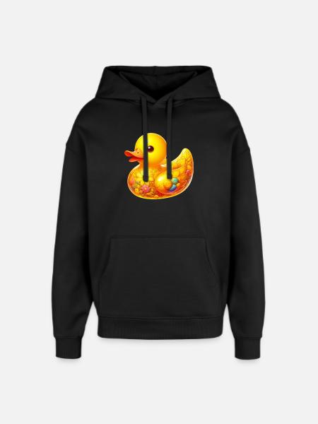 Duckling Duck Duck - Oversized Unisex Hoodie by Stanley/Stella - black