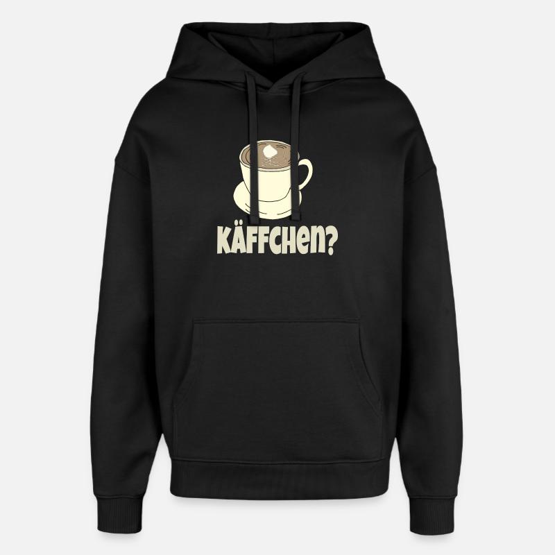 Coffee cup Kaeffchen - Oversized Unisex Hoodie by Stanley/Stella - black