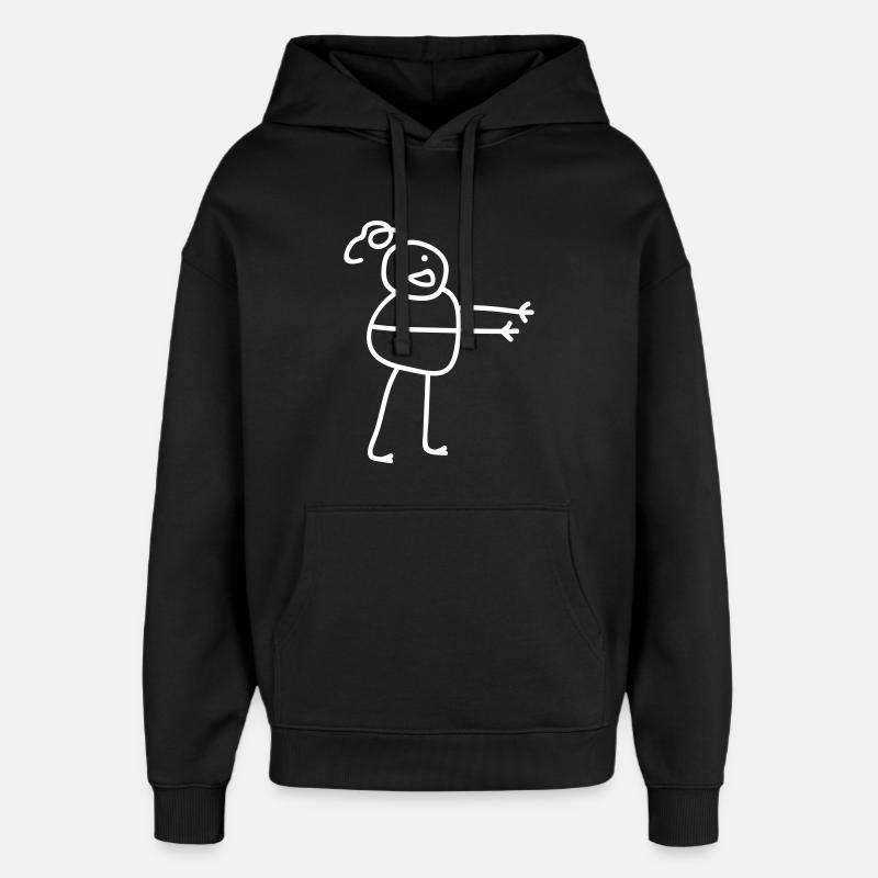 Cadeau d’homme câlin - Sweat à capuche unisexe Stanley/Stella Oversized - noir