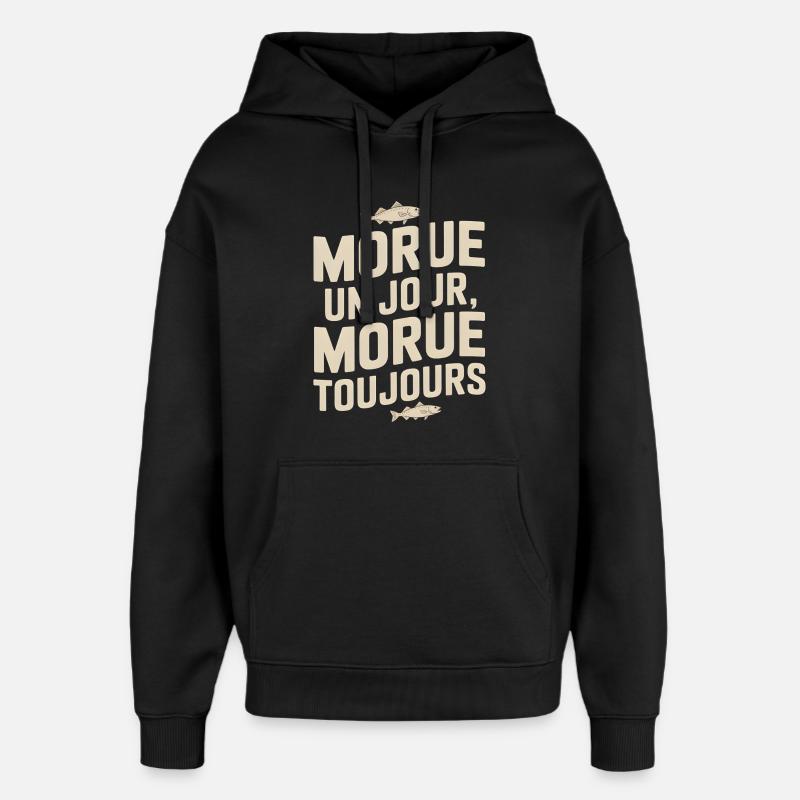 Once cod Cod - Oversized Unisex Hoodie by Stanley/Stella - black