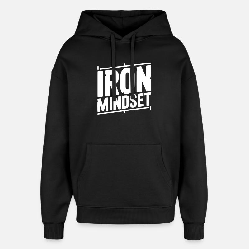Eiserne Denkweise - Oversized Unisex Hoodie von Stanley/Stella - Schwarz