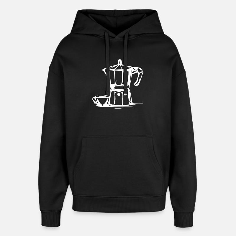 Bialetti - Sweat à capuche unisexe Stanley/Stella Oversized - noir