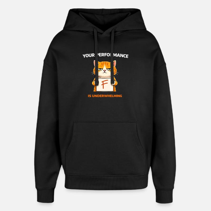 Enttäuschende Katzenleistung - Oversized Unisex Hoodie von Stanley/Stella - Schwarz