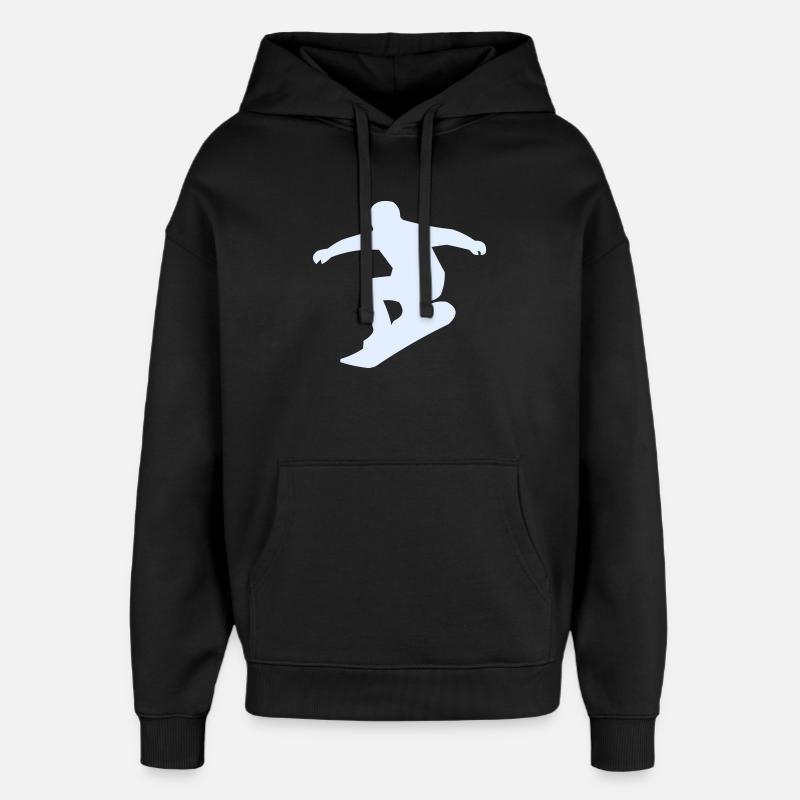 Snowboarders - Sweat à capuche unisexe Stanley/Stella Oversized - noir