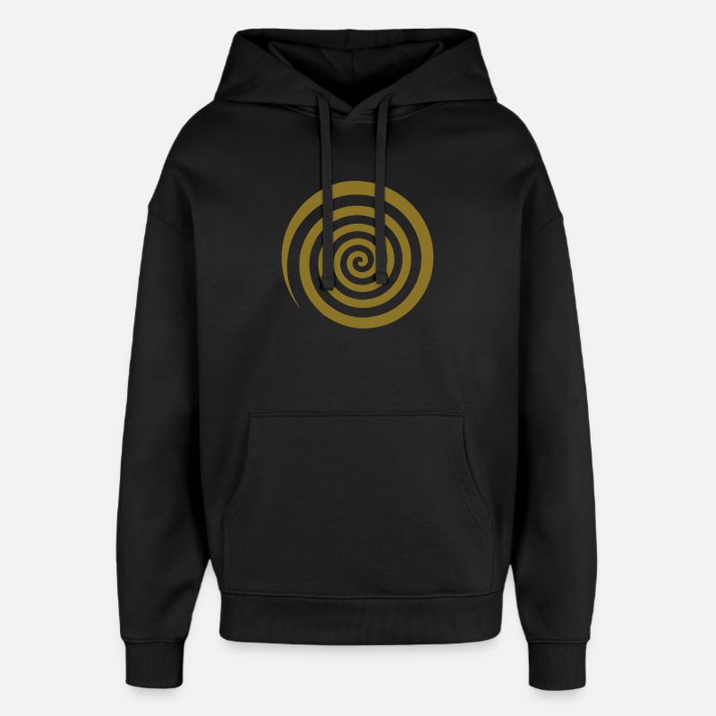 spiral - Sweat à capuche unisexe Stanley/Stella Oversized - noir