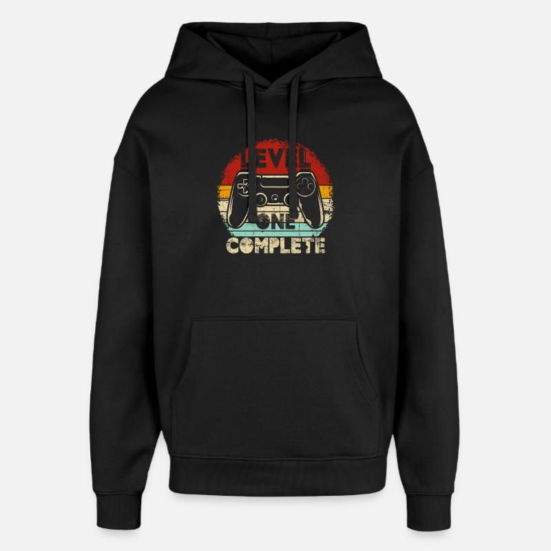Level One Complete Retro Controller - Oversized Unisex Hoodie von Stanley/Stella - Schwarz