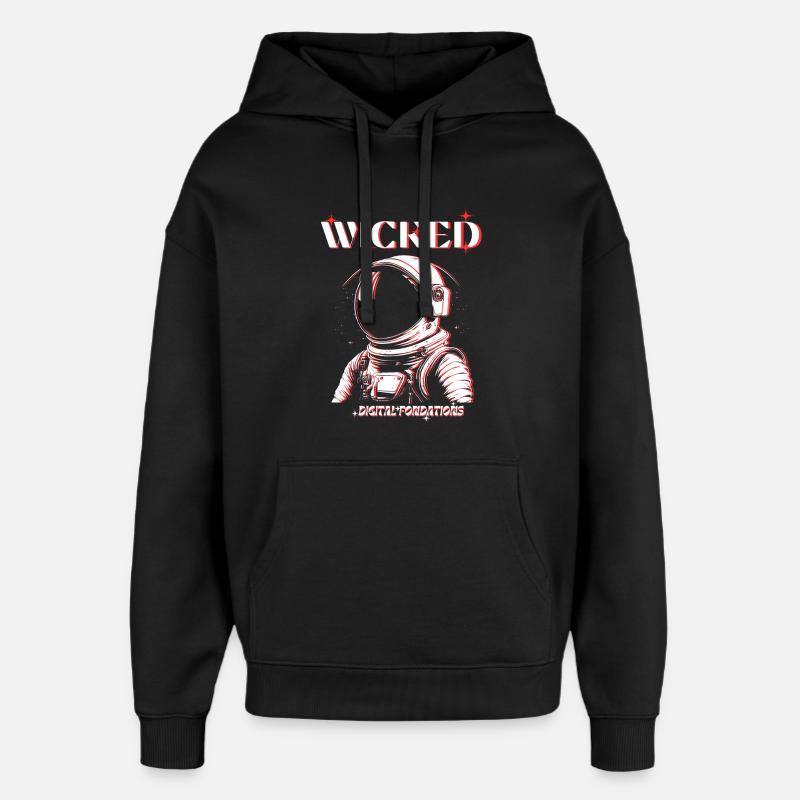 wicked - Sweat à capuche unisexe Stanley/Stella Oversized - noir