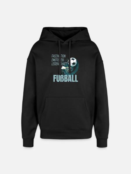 Faszination - Emotionen - Leidenschaft - Oversized Unisex Hoodie von Stanley/Stella - Schwarz