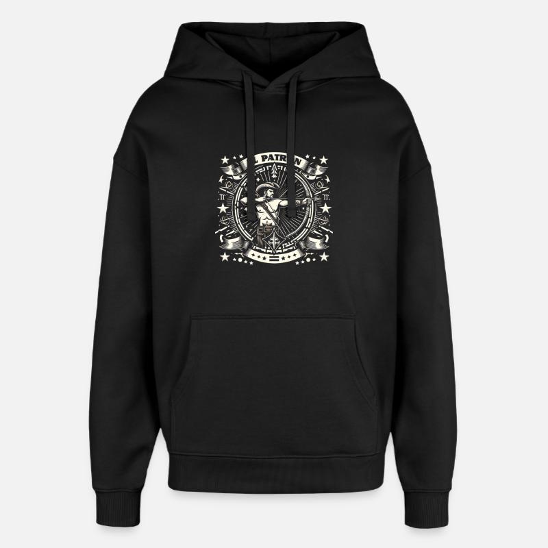 Silhouette western d’El Patron - Sweat à capuche unisexe Stanley/Stella Oversized - noir