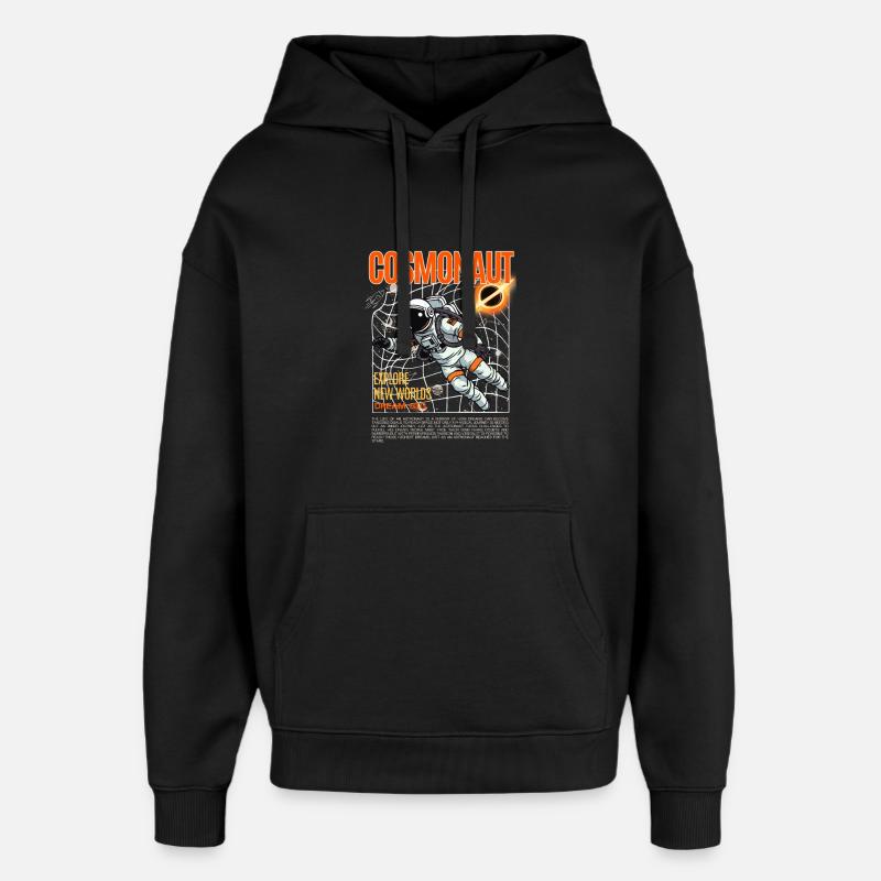 Orbit Astronaut - Kosmonaut - Oversized Unisex Hoodie von Stanley/Stella - Schwarz