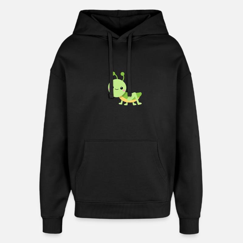 Sauterelle vive - Sweat à capuche unisexe Stanley/Stella Oversized - noir