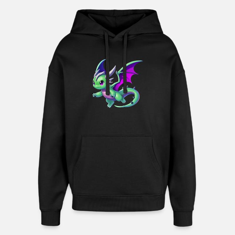 Drache - Oversized Unisex Hoodie von Stanley/Stella - Schwarz