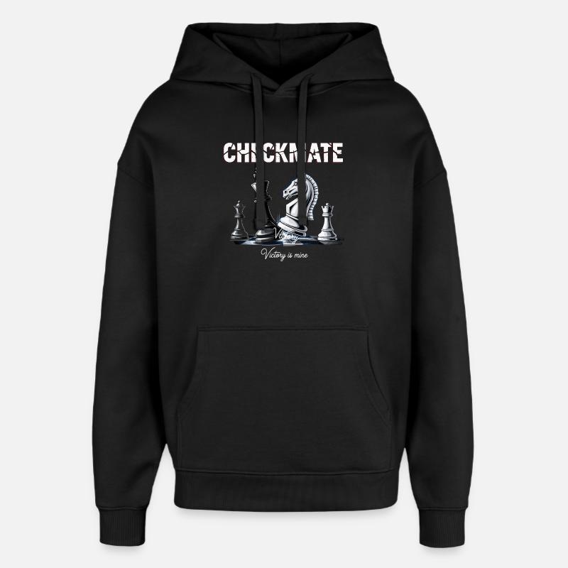 Strategisches Schach-Sieges-Design - Oversized Unisex Hoodie von Stanley/Stella - Schwarz