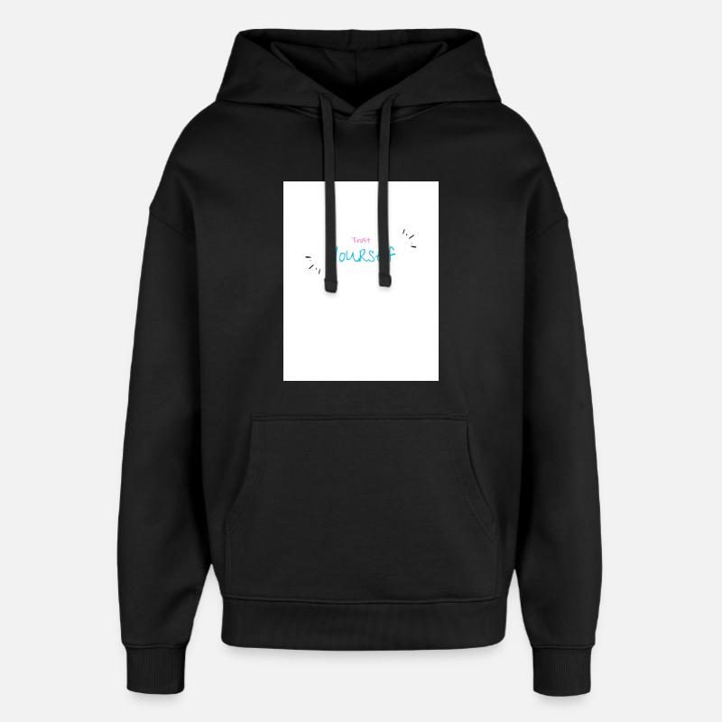 Conception Inspirante Autonomisation Personnelle - Sweat à capuche unisexe Stanley/Stella Oversized - noir