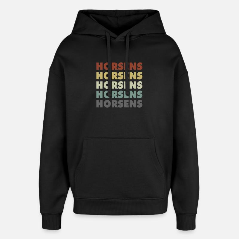 Horsens - Danemark - Danemark - Scandinavie - Sweat à capuche unisexe Stanley/Stella Oversized - noir