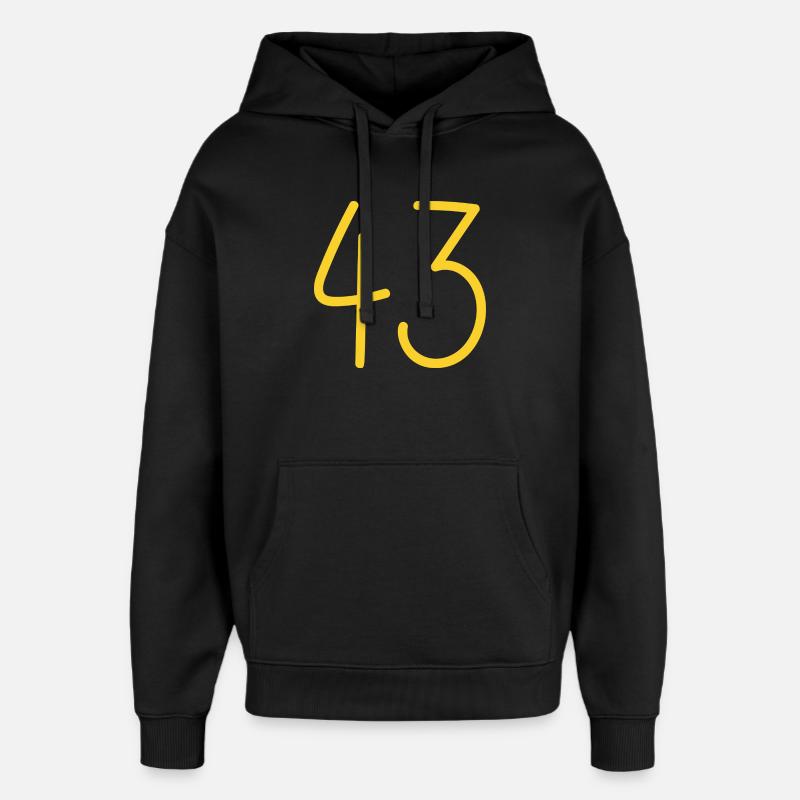 43 - Sweat à capuche unisexe Stanley/Stella Oversized - noir