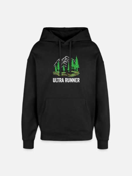 Ultra Runner - Oversized Unisex Hoodie by Stanley/Stella - black