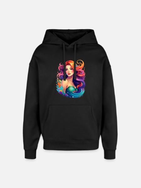 Sirène sexy - Sweat à capuche unisexe Stanley/Stella Oversized - noir