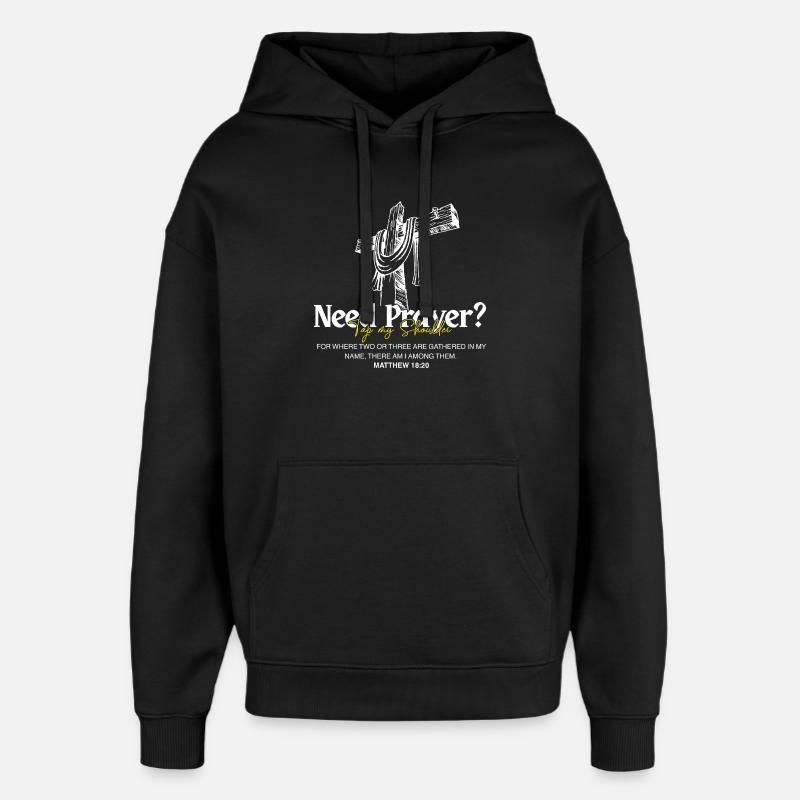 Croyant en Jésus - Sweat à capuche unisexe Stanley/Stella Oversized - noir