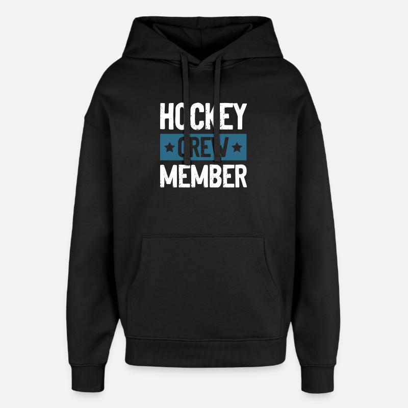 Hockey Crew - Sweat à capuche unisexe Stanley/Stella Oversized - noir