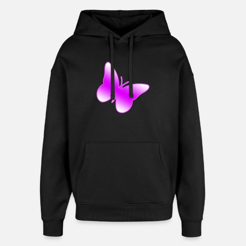 Butterfly - Oversized Unisex Hoodie by Stanley/Stella - black