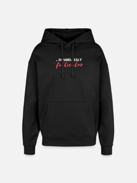 Follicular Feels - Oversized Unisex Hoodie by Stanley/Stella - black