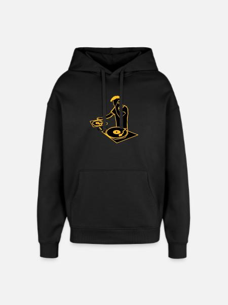 dj_2 - Sweat à capuche unisexe Stanley/Stella Oversized - noir
