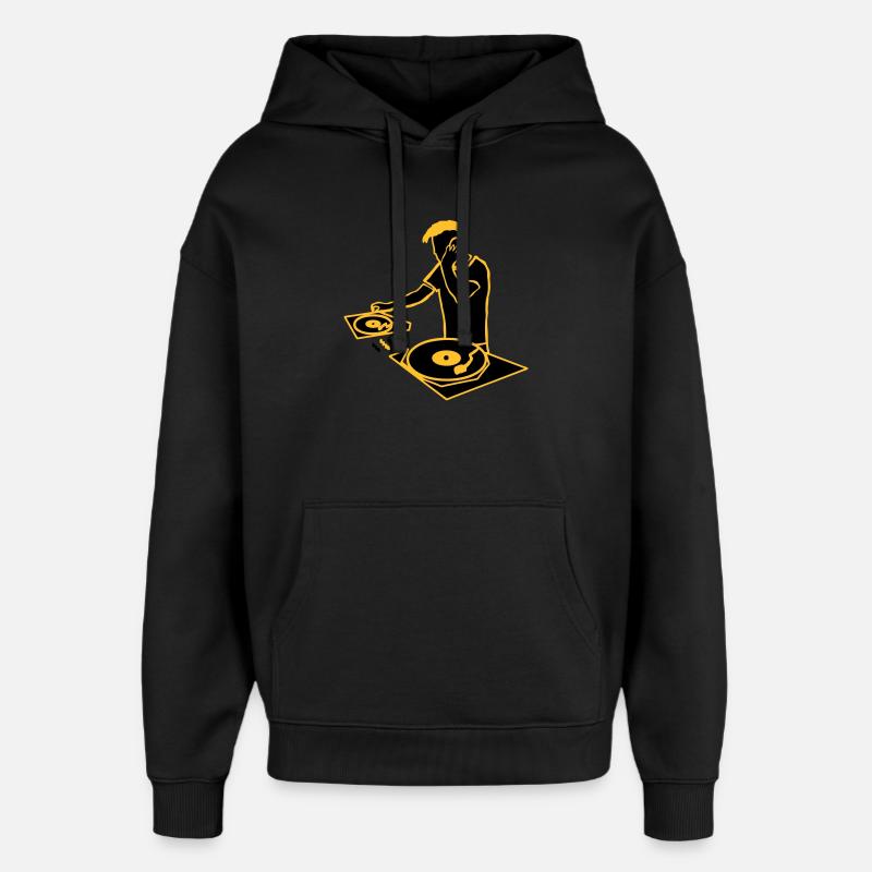 dj_2 - Oversized Unisex Hoodie von Stanley/Stella - Schwarz