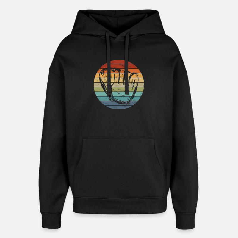 Base-ball - Sweat à capuche unisexe Stanley/Stella Oversized - noir