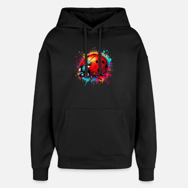 Marienkäfer - Oversized Unisex Hoodie von Stanley/Stella - Schwarz