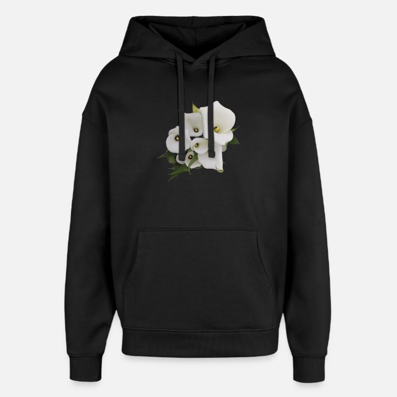 CALLAS BLANCS - Sweat à capuche unisexe Stanley/Stella Oversized - noir