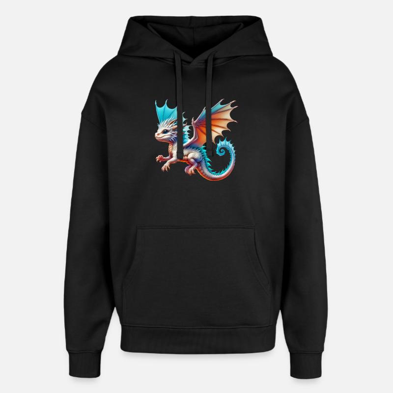 Drache - Oversized Unisex Hoodie von Stanley/Stella - Schwarz