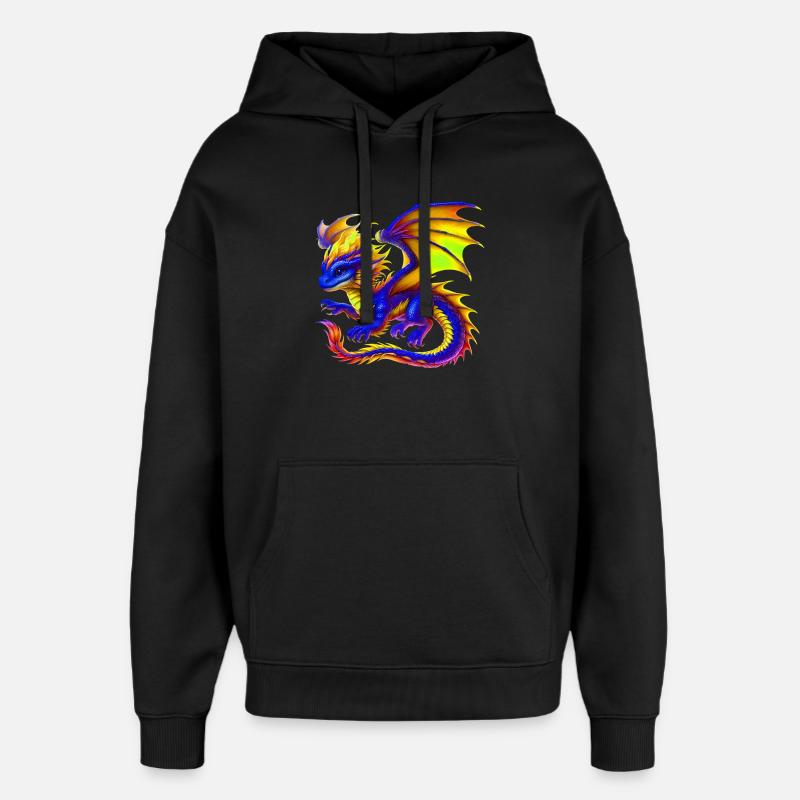 Dragon - Sweat à capuche unisexe Stanley/Stella Oversized - noir