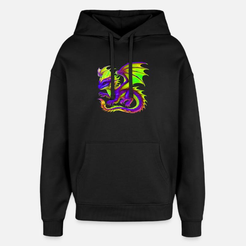 Drache - Oversized Unisex Hoodie von Stanley/Stella - Schwarz